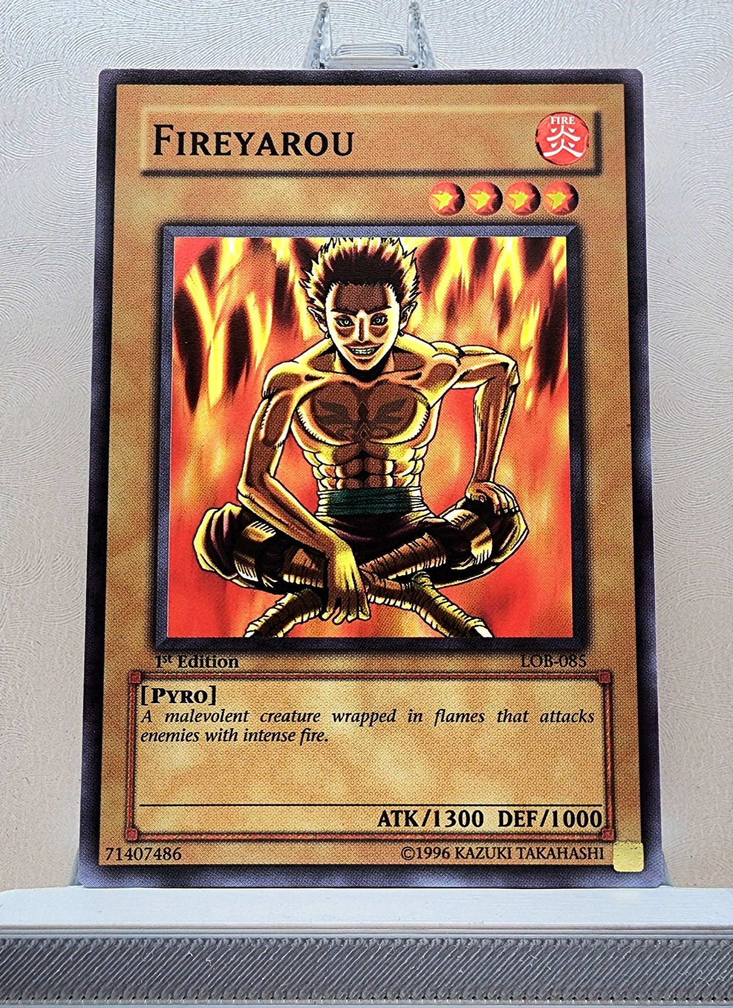 Yugioh! 1x Fireyarou (LOB - Common) 1st Edition