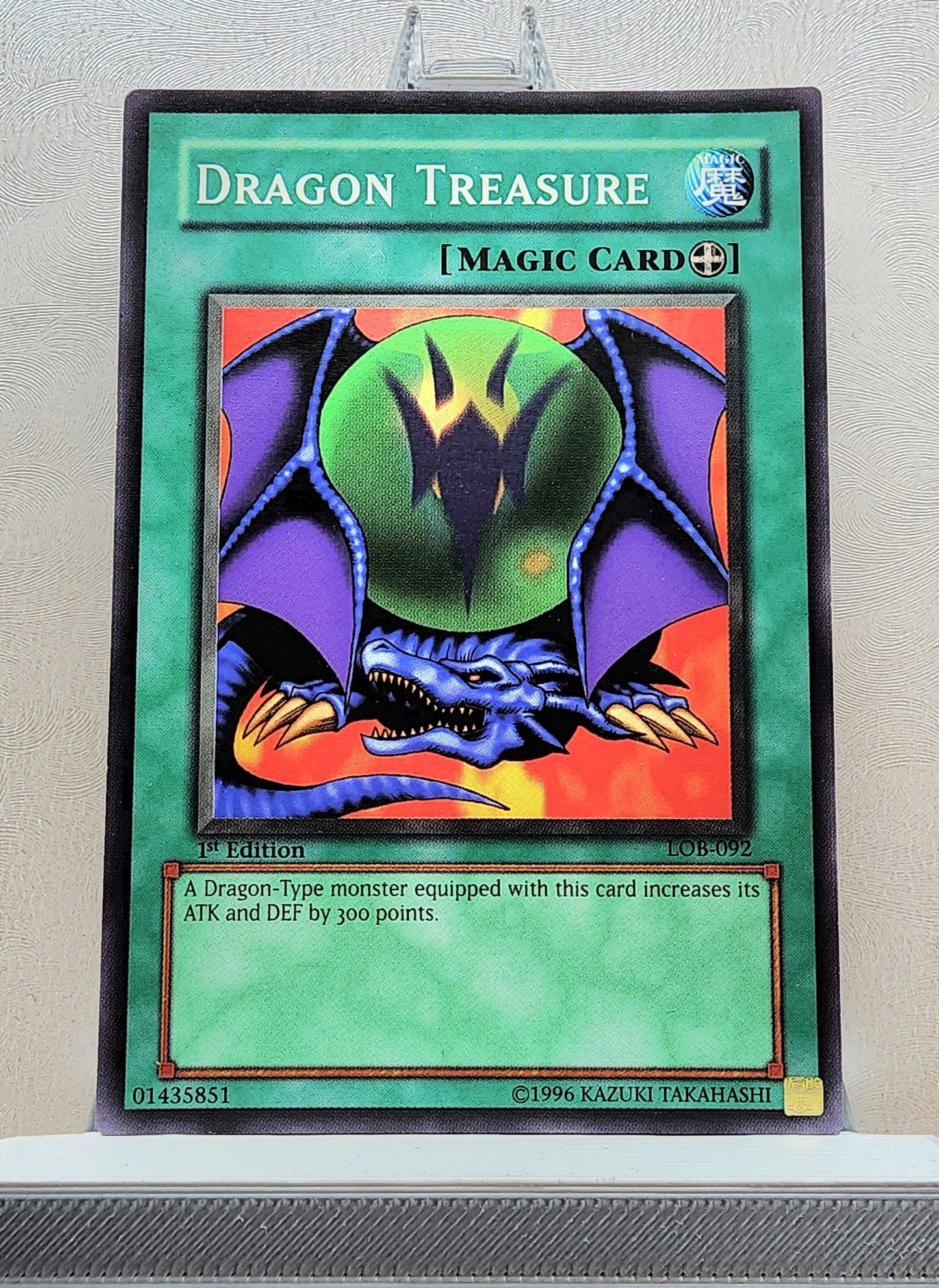 Yugioh! 1x Dragon Treasure (LOB - Common) 1st Edition