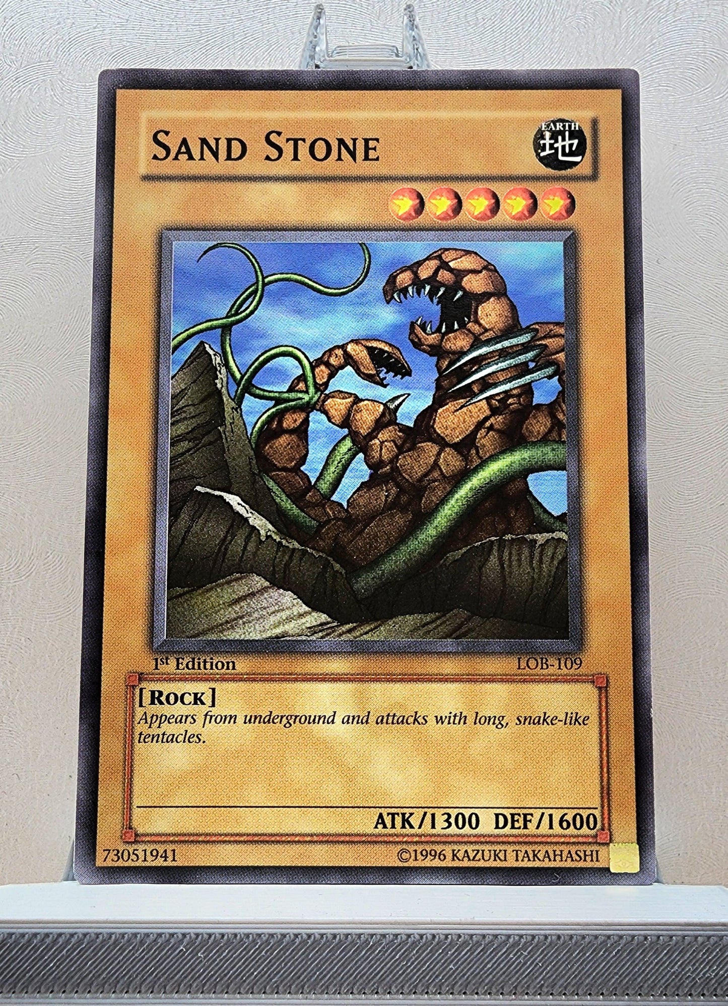 Yugioh! 1x Sand Stone (LOB - Common) 1st Edition