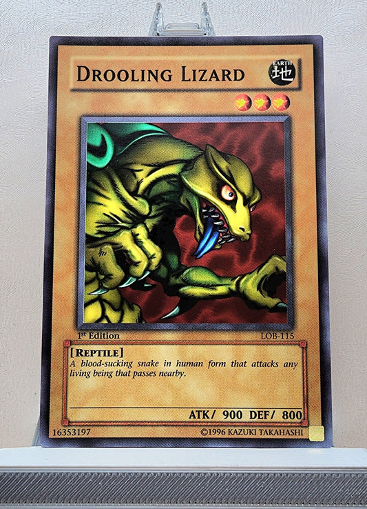 Yugioh! 1x Drooling Lizard (LOB - Common) 1st Edition