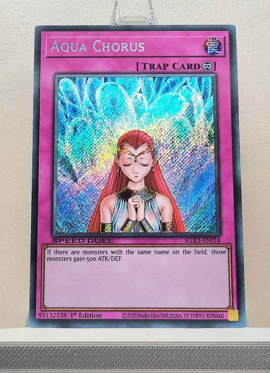 Yugioh! 1x Aqua Chorus (SGX3 - Secret Rare) 1st Edition