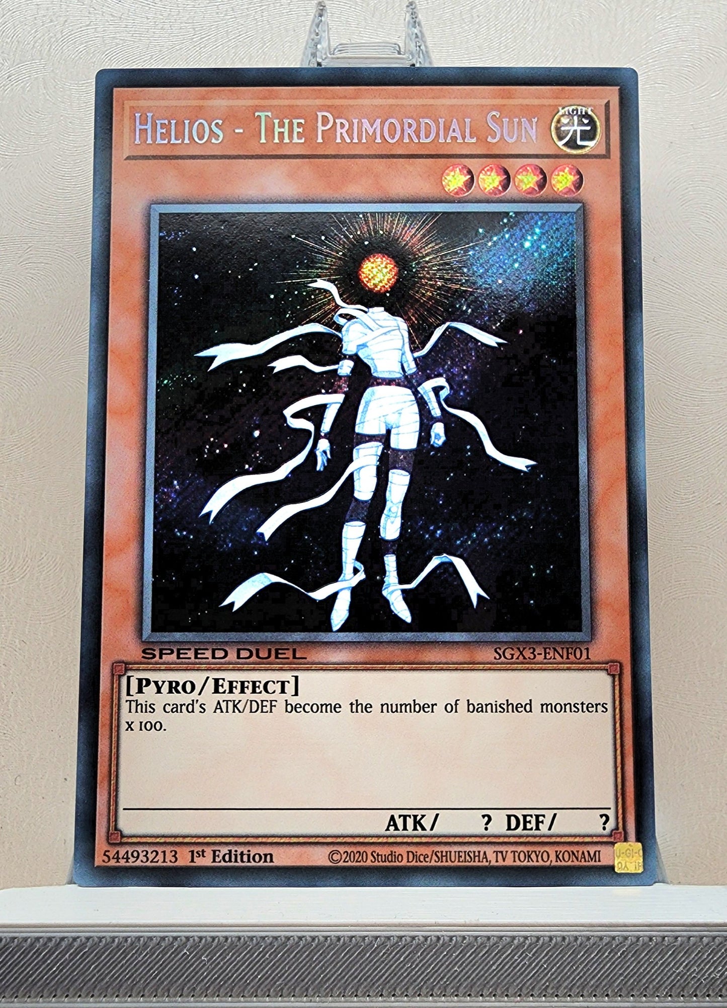 Yugioh! 1x Helios - The Primordial Sun (SGX3 - Secret Rare) 1st Edition