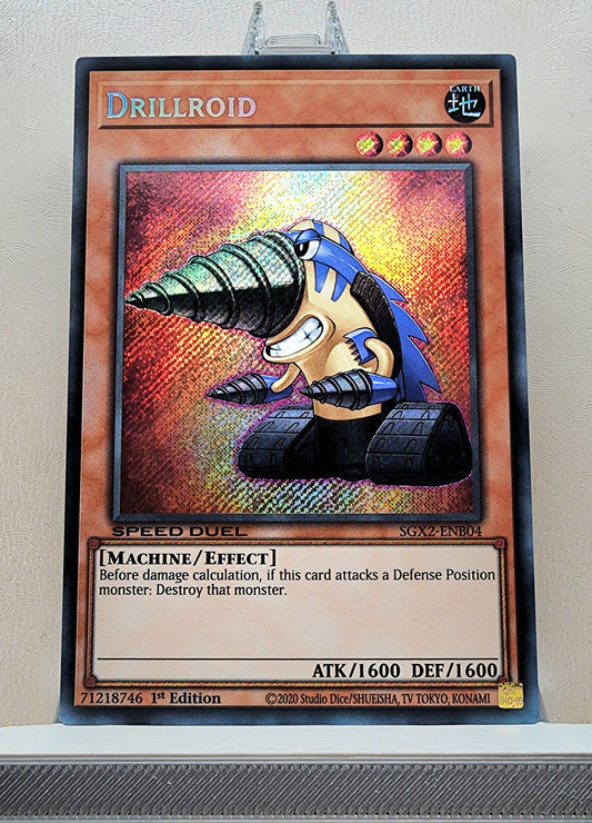 Yugioh! 1x Drillroid (SGX2 - Secret Rare) 1st Edition