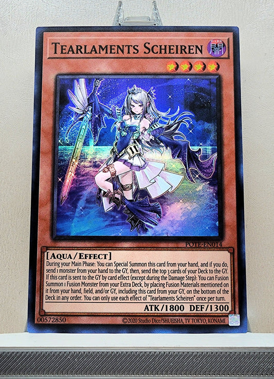 Yugioh! 1x Tearlaments Scheiren (POTE - Super Rare) 1st/Unli Edition