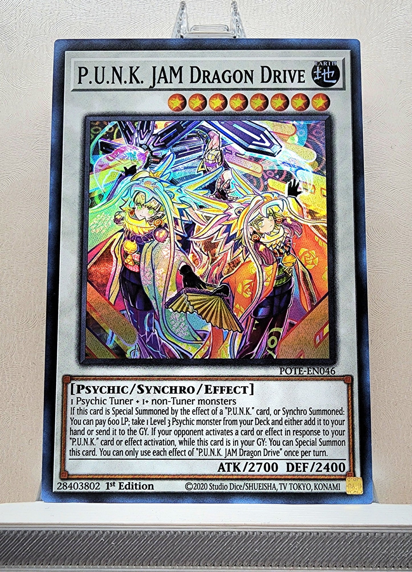 Yugioh! 1x P.U.N.K. JAM Dragon Drive (POTE - Super Rare) 1st Edition