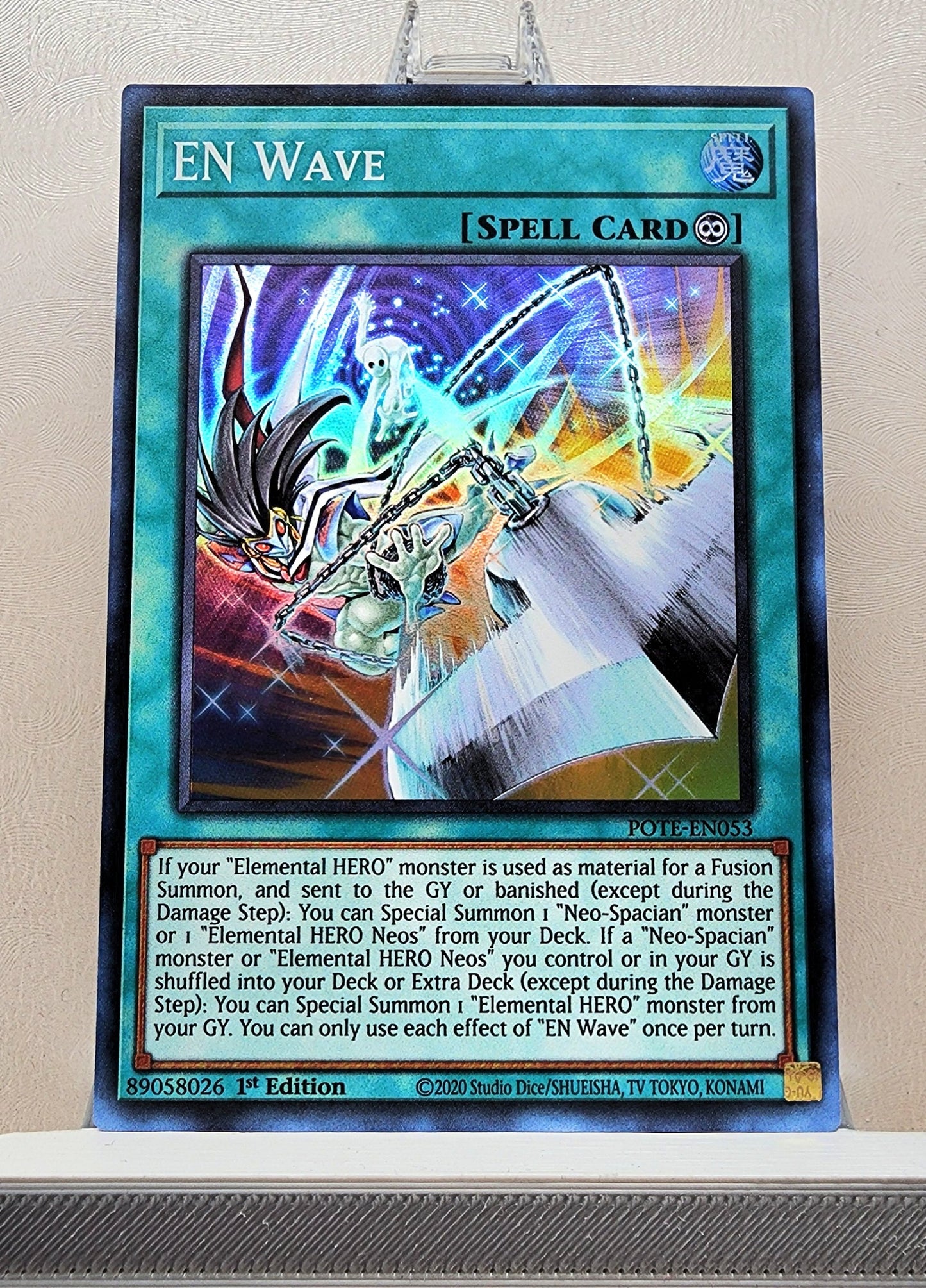 Yugioh! 1x En Wave (POTE - Super Rare) 1st Edition