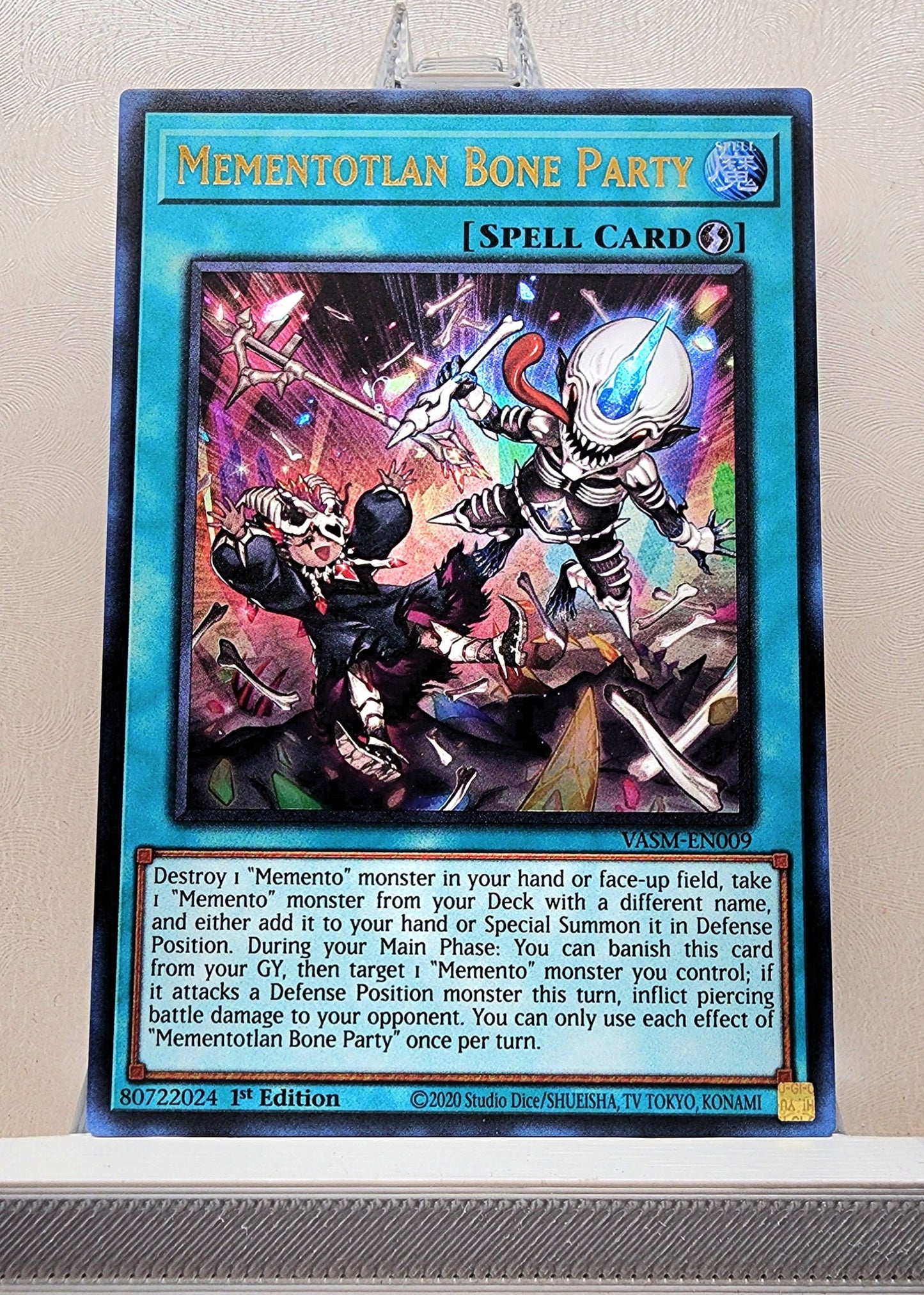 Yugioh! 1x Mementotlan Bone Party (VASM - Ultra Rare) 1st Edition