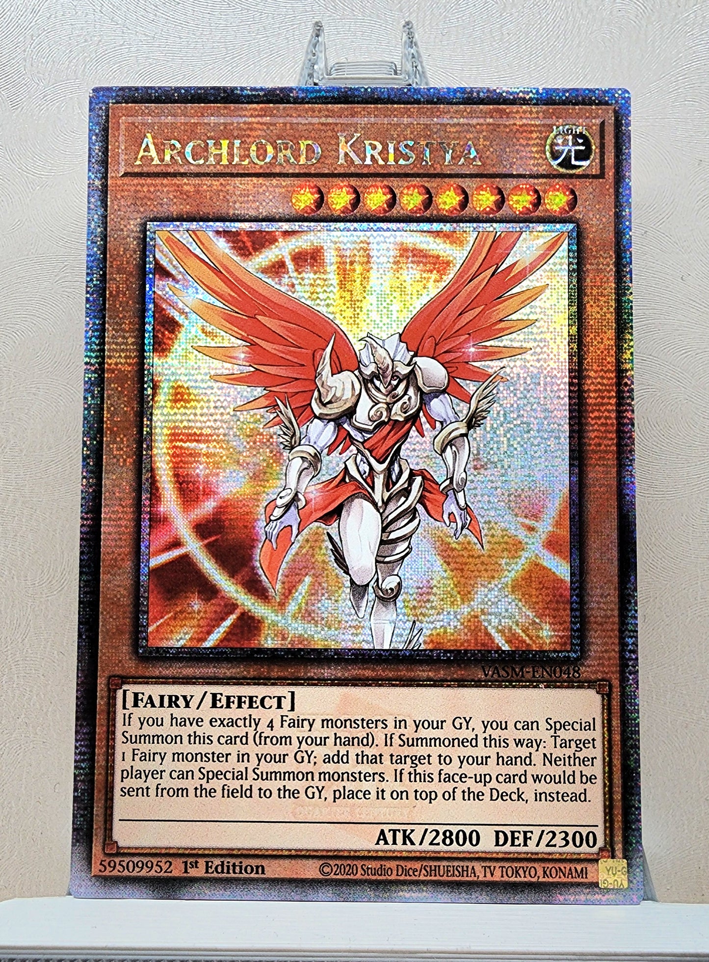 Yugioh! 1x Archlord Kristya (VASM - Quarter Century Secret Rare) 1st Edition