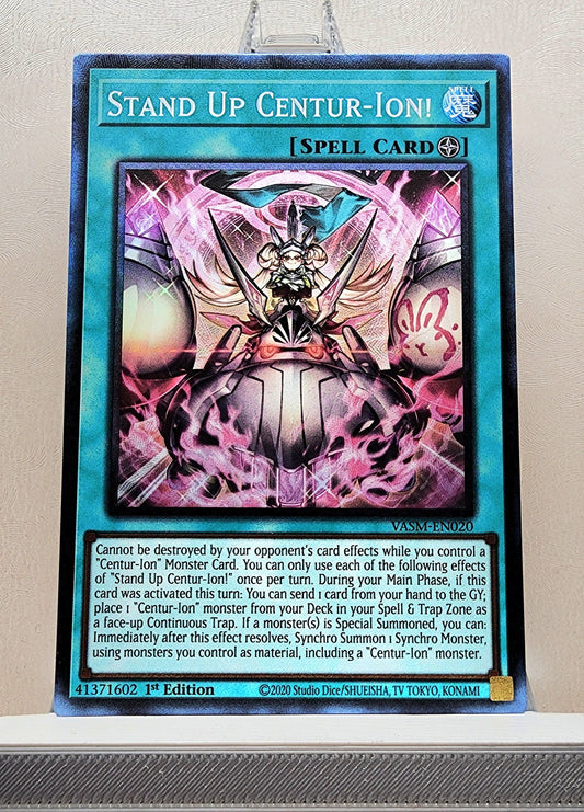 Yugioh! 1x Stand Up Centur-Ion (VASM - Collectors Rare) 1st Edition