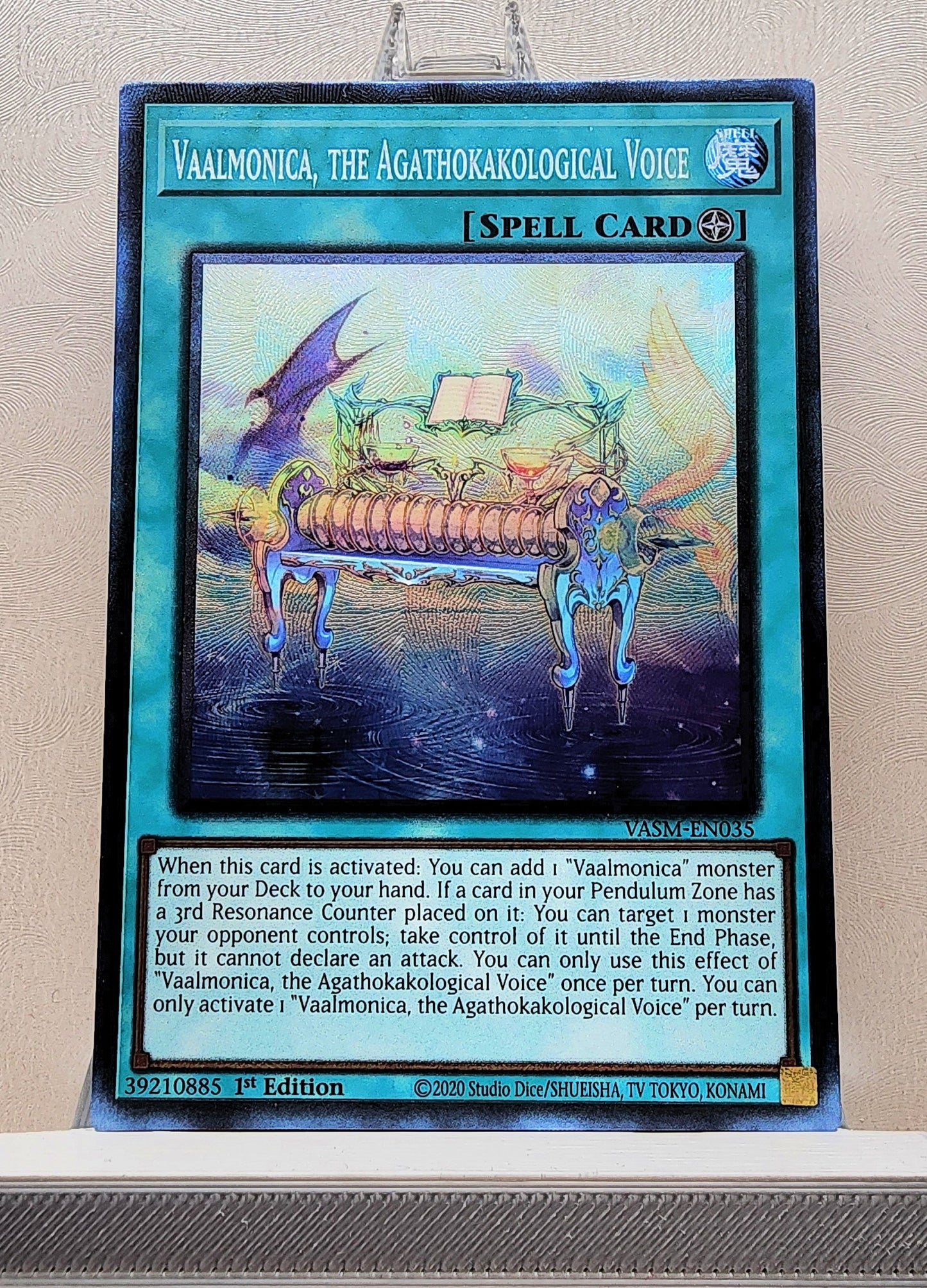 Yugioh! 1x Vaalmonica, the Agathokakological Voice (VASM - Collectors Rare) 1st Edition