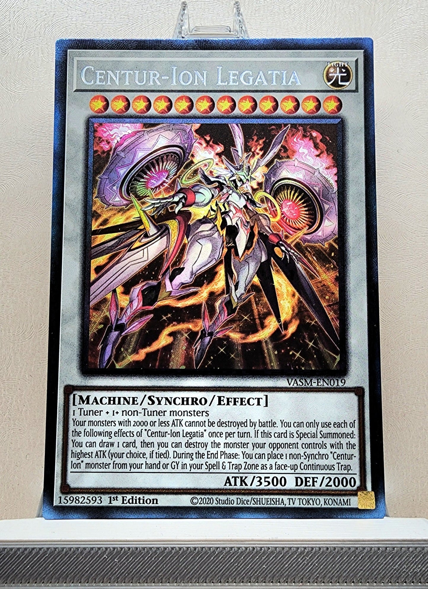 Yugioh! 1x Centur-Ion Legatia (VASM - Collectors Rare) 1st Edition