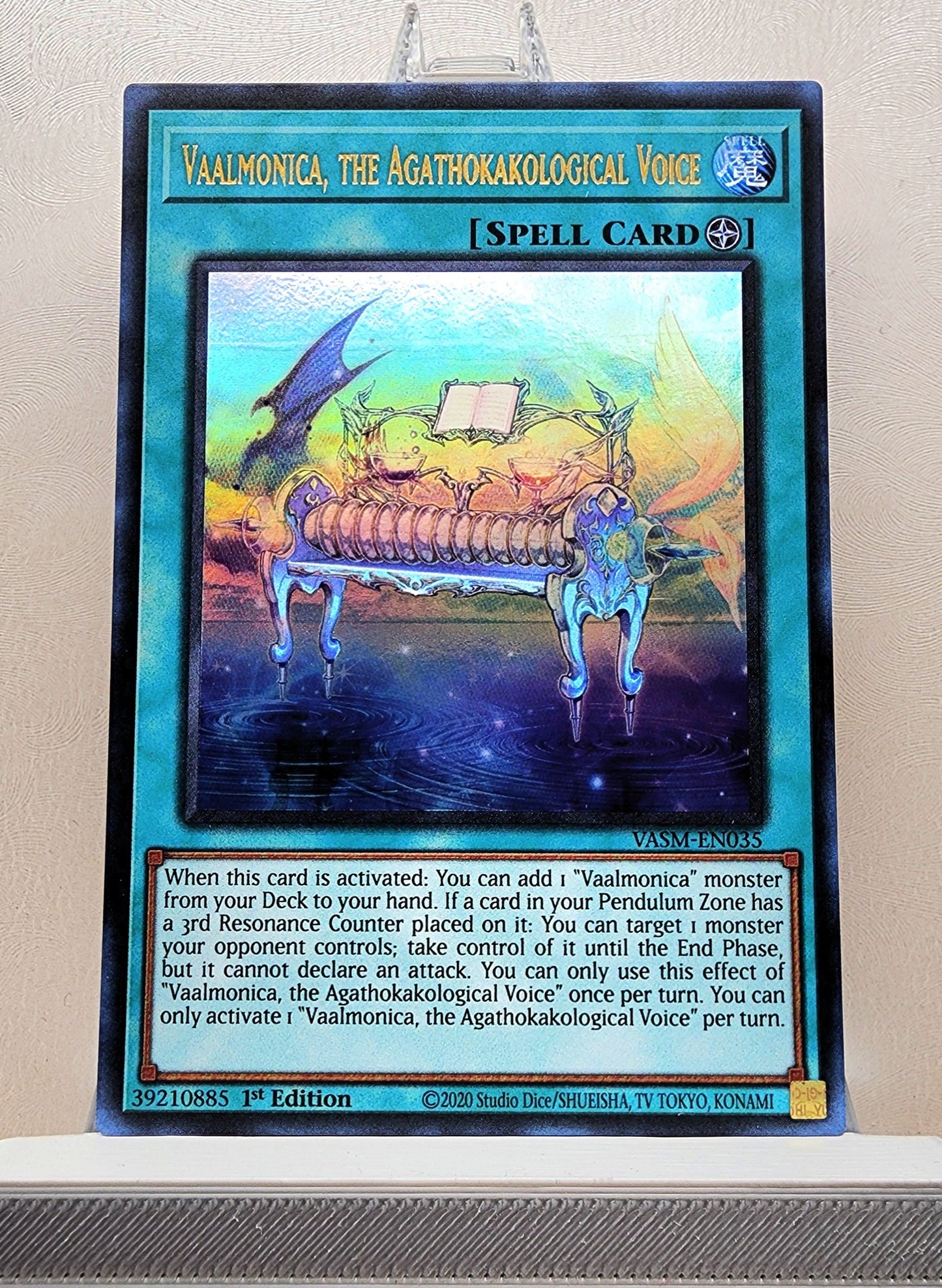 Yugioh! 1x Vaalmonica, the Agathokakological Voice (VASM - Ultra Rare) 1st Edition