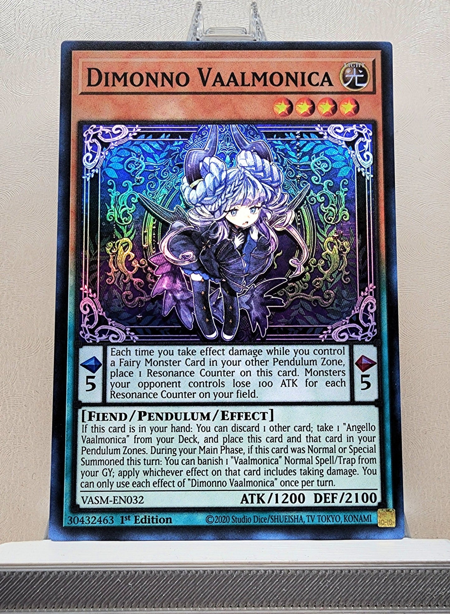 Yugioh! 1x Dimonno Vaalmonica (VASM - Super Rare) 1st Edition