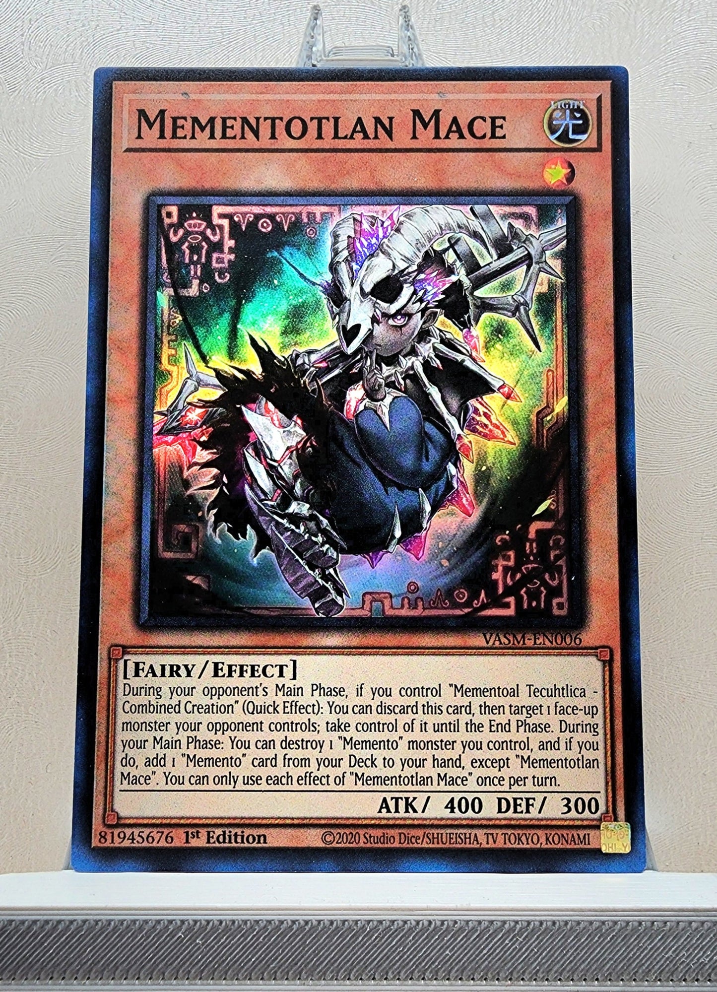 Yugioh! 1x Mementotlan Mace (VASM - Super Rare) 1st Edition