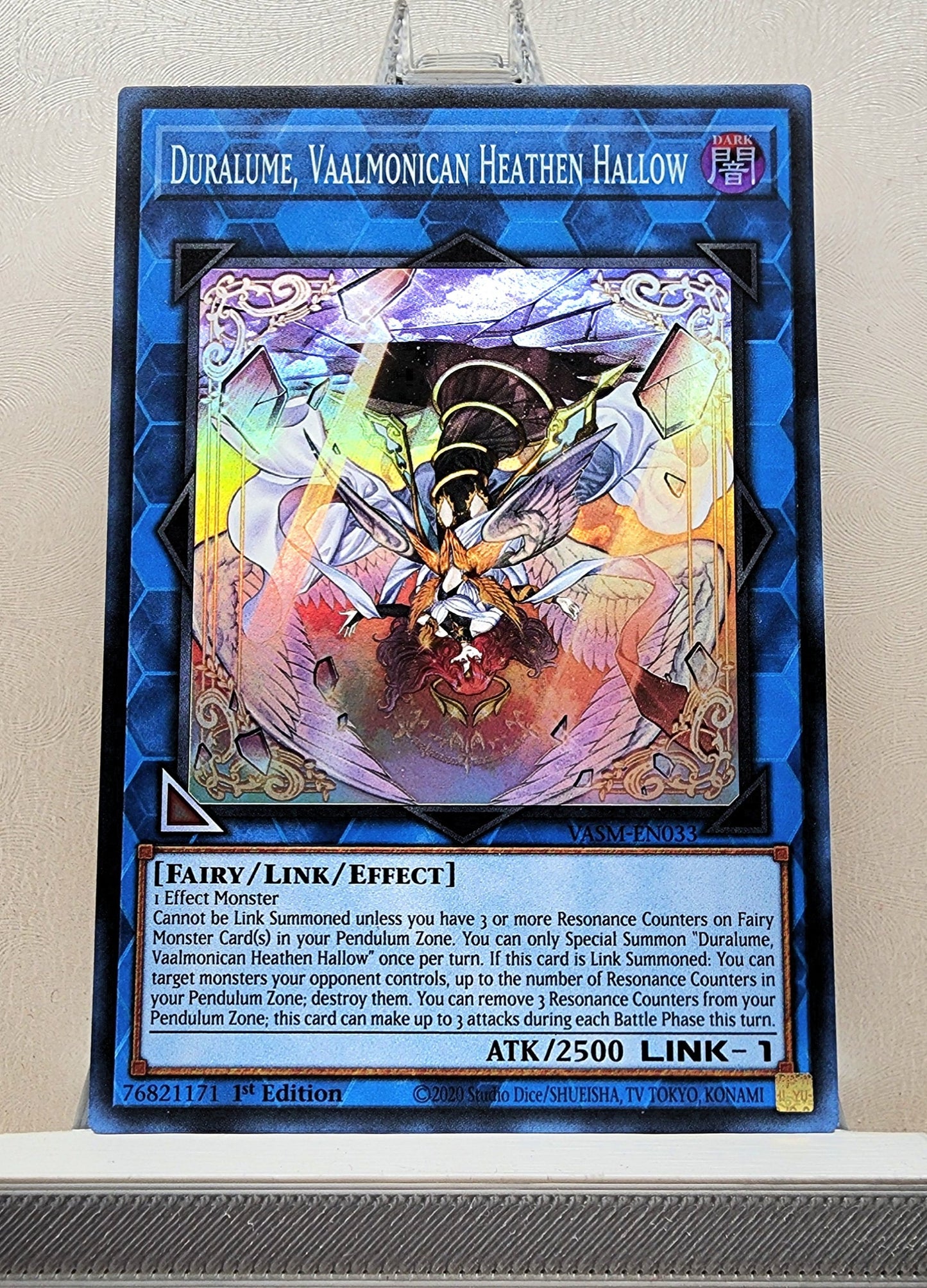 Yugioh! 1x Duralume, Vaalmonican Heathen Hallow (VASM - Super Rare) 1st Edition