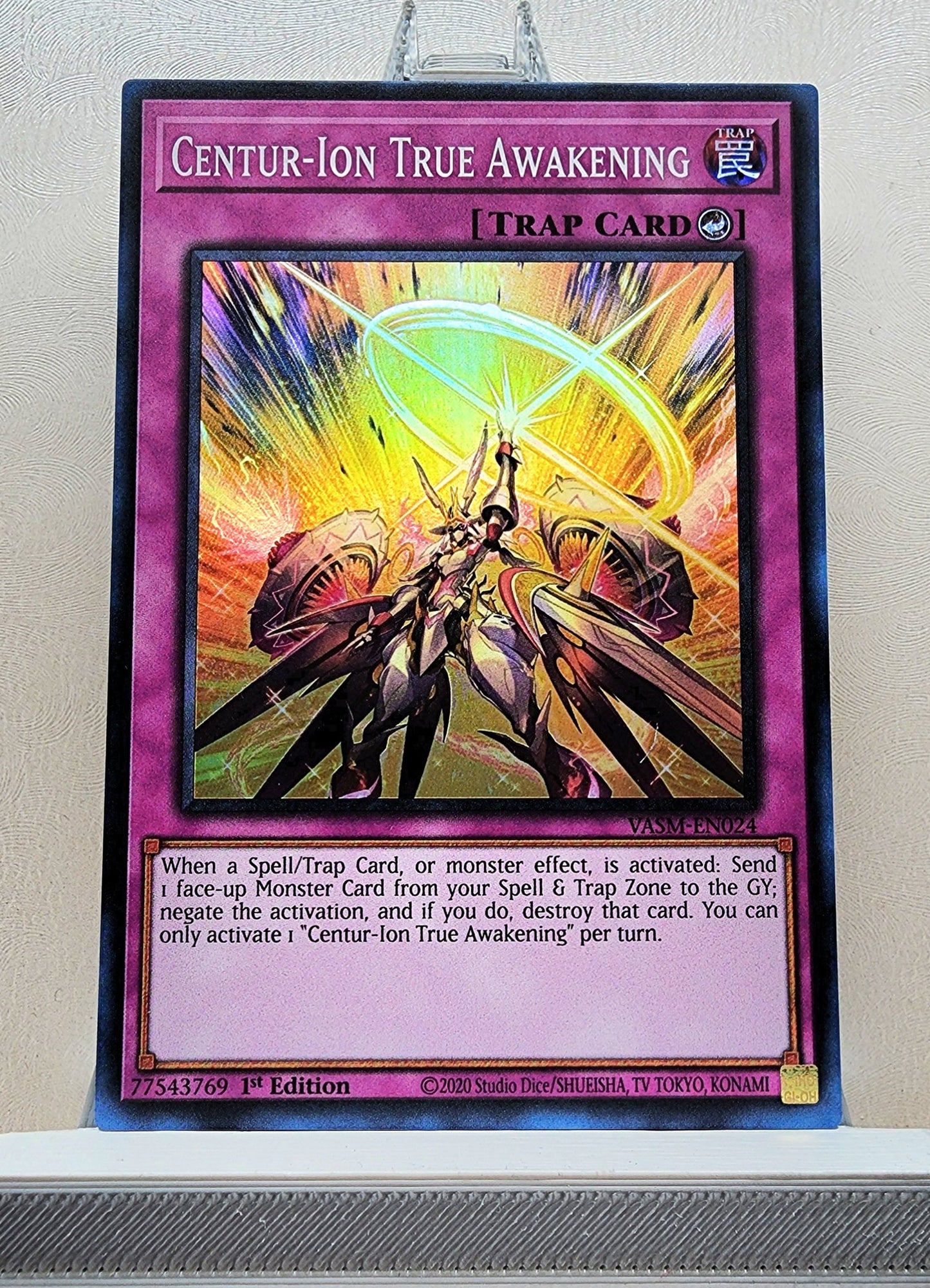 Yugioh! 1x Centur-Ion True Awakening (VASM - Super Rare) 1st Edition