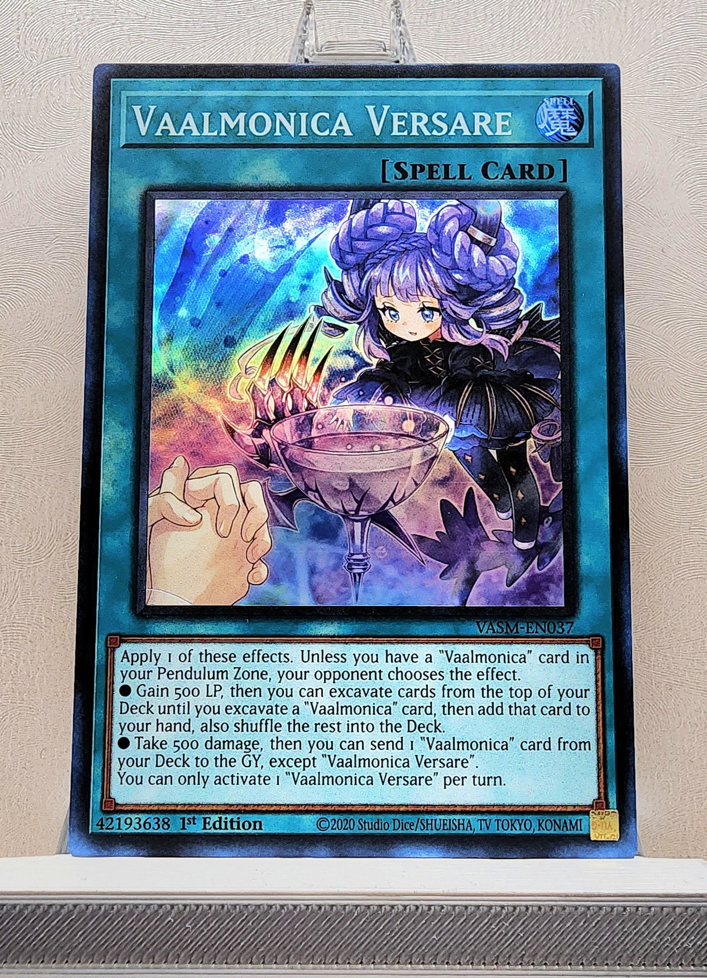 Yugioh! 1x Vaalmonica Versare (VASM - Super Rare) 1st Edition