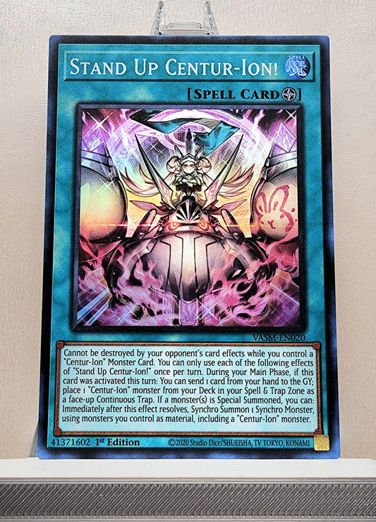 Yugioh! 1x Stand Up Centur-Ion (VASM - Super Rare) 1st Edition