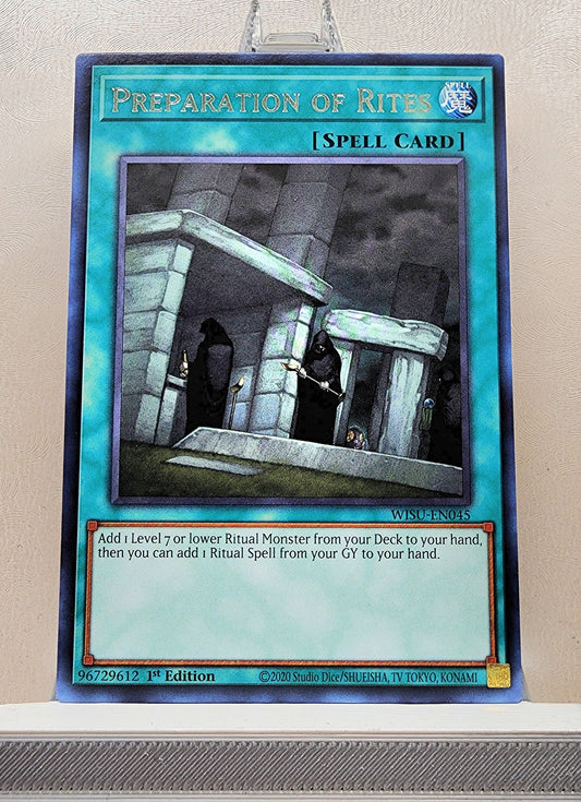 Yugioh! 1x Preparation of Rites (WISU - Rare) 1st Edition