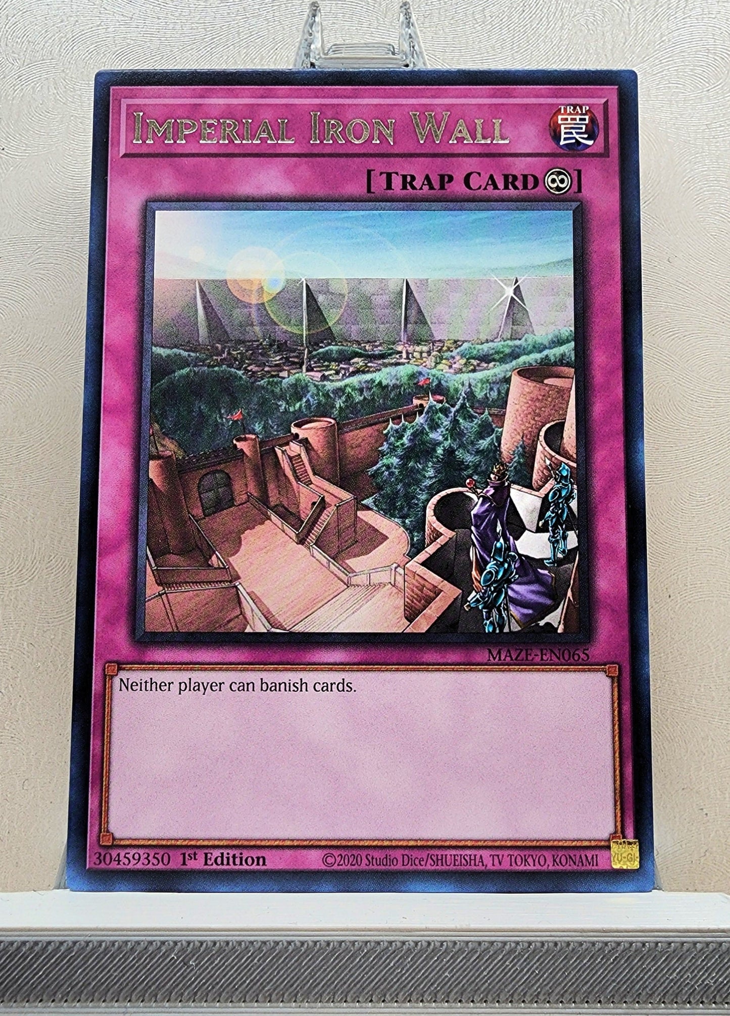 Yugioh! 1x Imperial Iron Wall (TAMA/MAZE - Rare) 1st Edition Edition