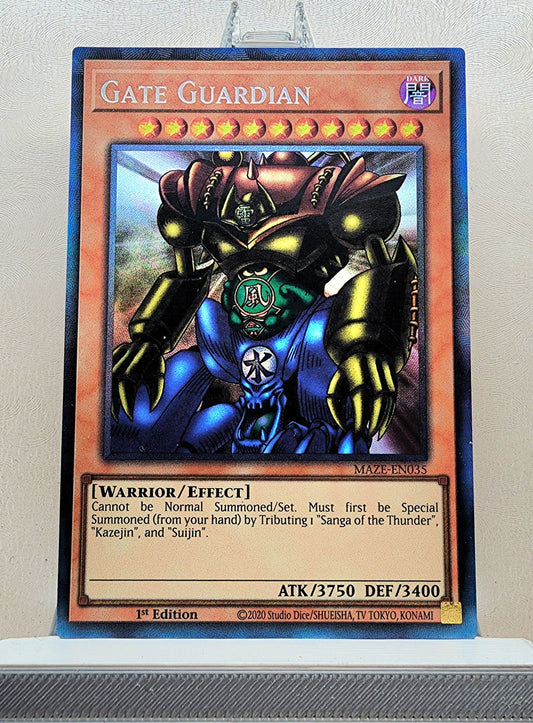 Yugioh! 1x Gate Guardian (MAZE - Collectors Rare) 1st Edition