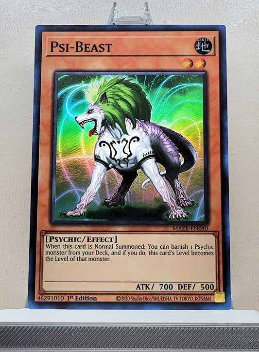 Yugioh! 1x Psi Beast (MAZE - Super Rare) 1st Edition