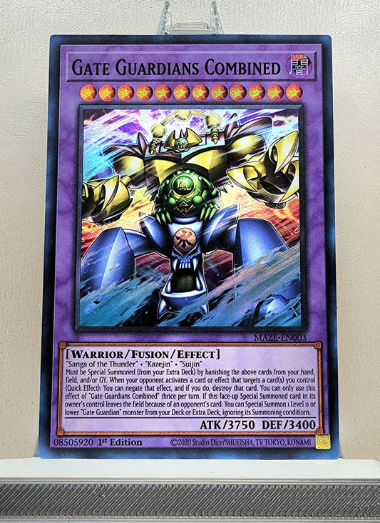 Yugioh! 1x Gate Guardians Combined (MAZE - Super Rare) 1st Edition