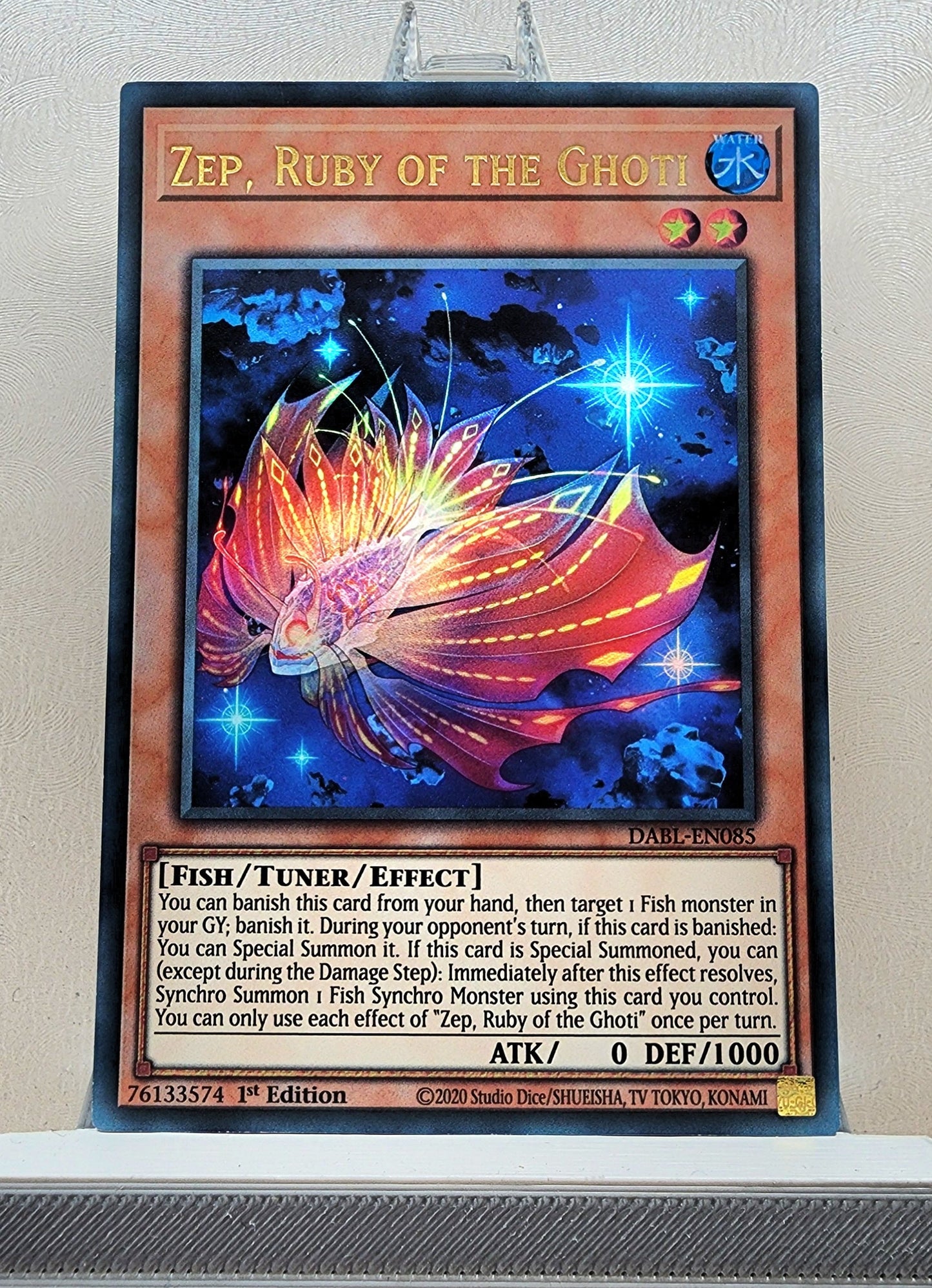 Yugioh! 1x Zep, Ruby of the Ghoti (DABL - Ultra Rare) 1st Edition