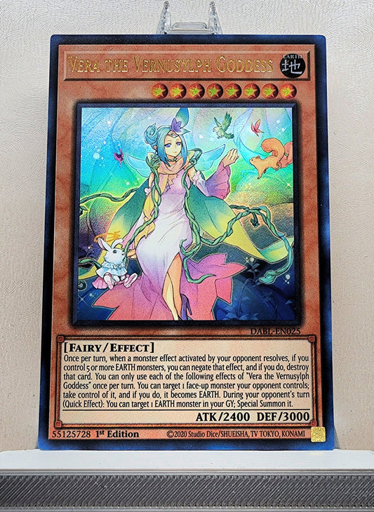 Yugioh! 1x Vera the Vernusylph Goddess (DABL - Ultra Rare) 1st Edition