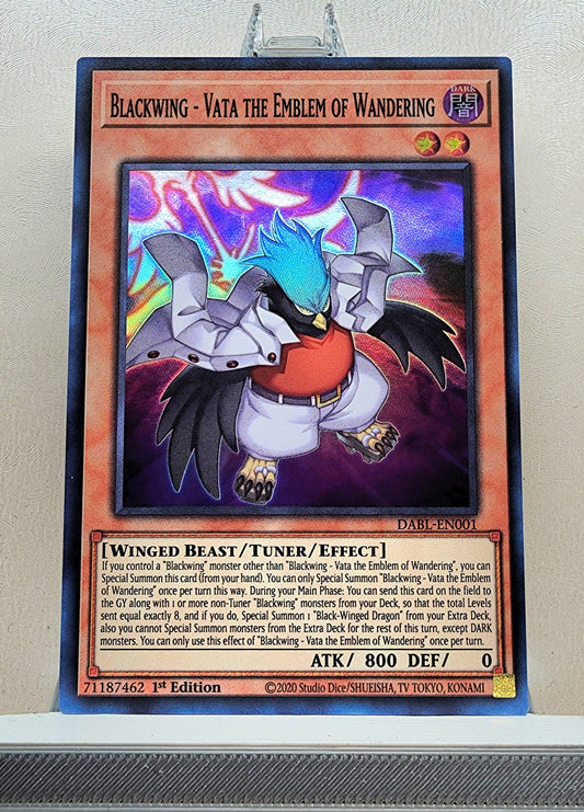 Yugioh! 1x Blackwing - Vata the Emblem of Wandering (DABL - Super Rare) 1st Edition