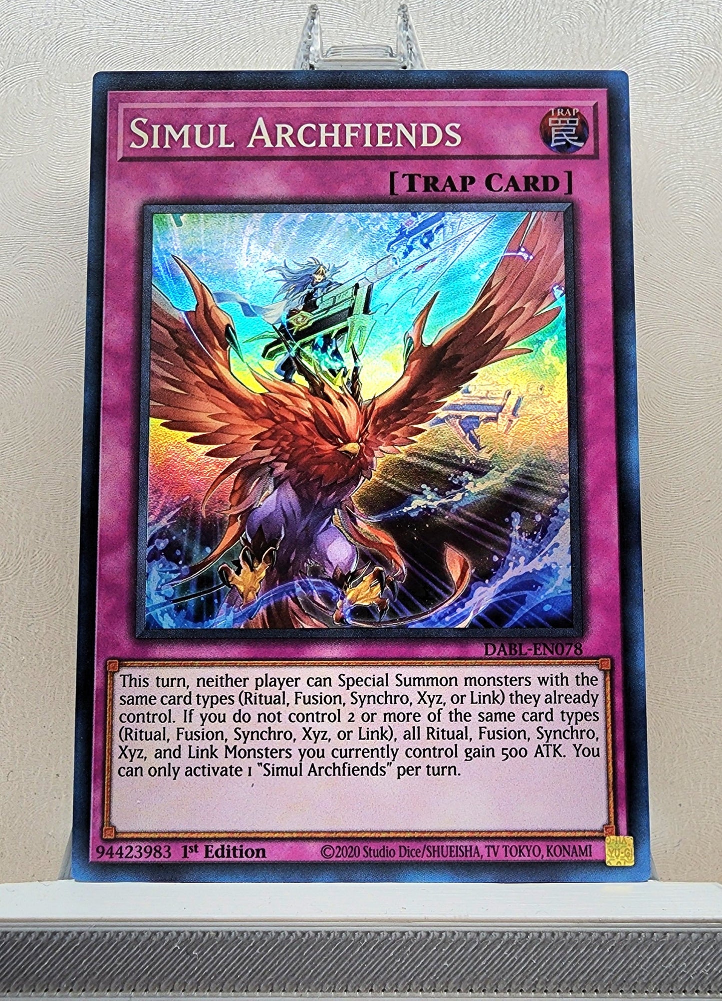 Yugioh! 1x Simul Archfiends (DABL - Super Rare) 1st Edition