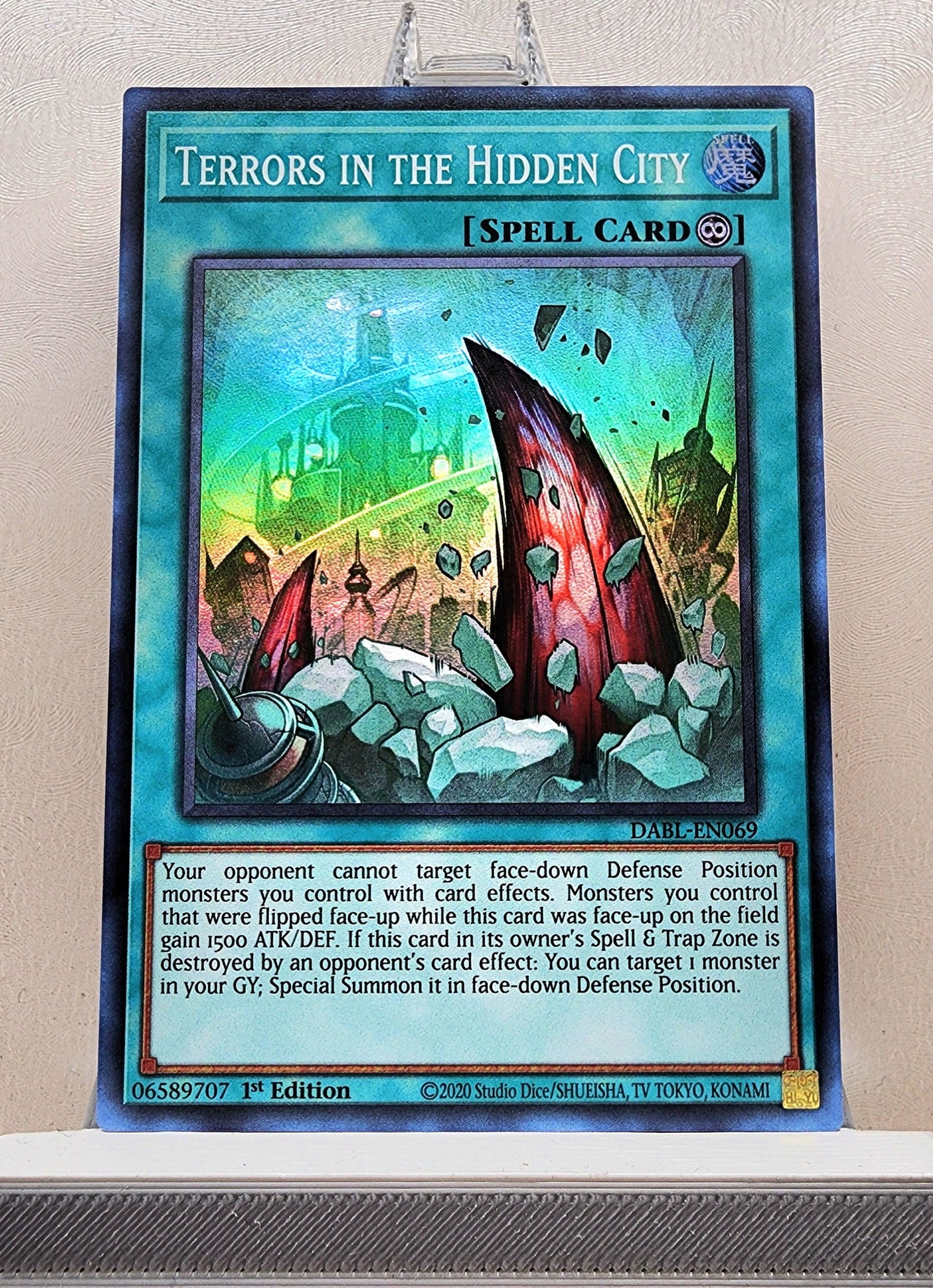 Yugioh! 1x Terrors in the Hidden City (DABL - Super Rare) 1st Edition