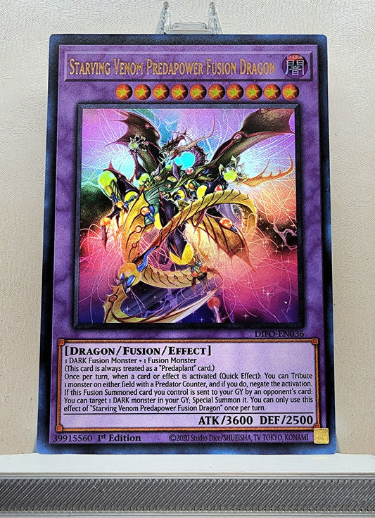 Yugioh! 1x Starving Venom Predapower Fusion Dragon (DIFO - Ultra Rare) 1st Edition