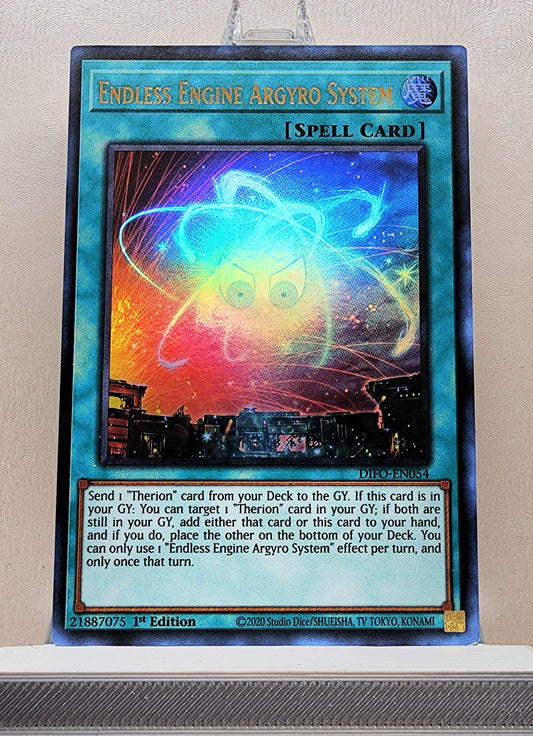 Yugioh! 1x Endless Engine Argyro System (DIFO - Ultra Rare) 1st Edition