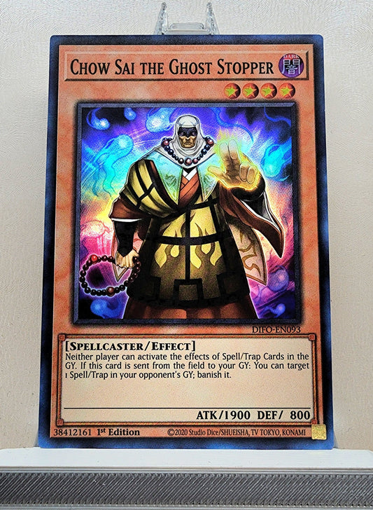 Yugioh! 1x Chow Sai the Ghost Stopper (DIFO - Super Rare) 1st Edition