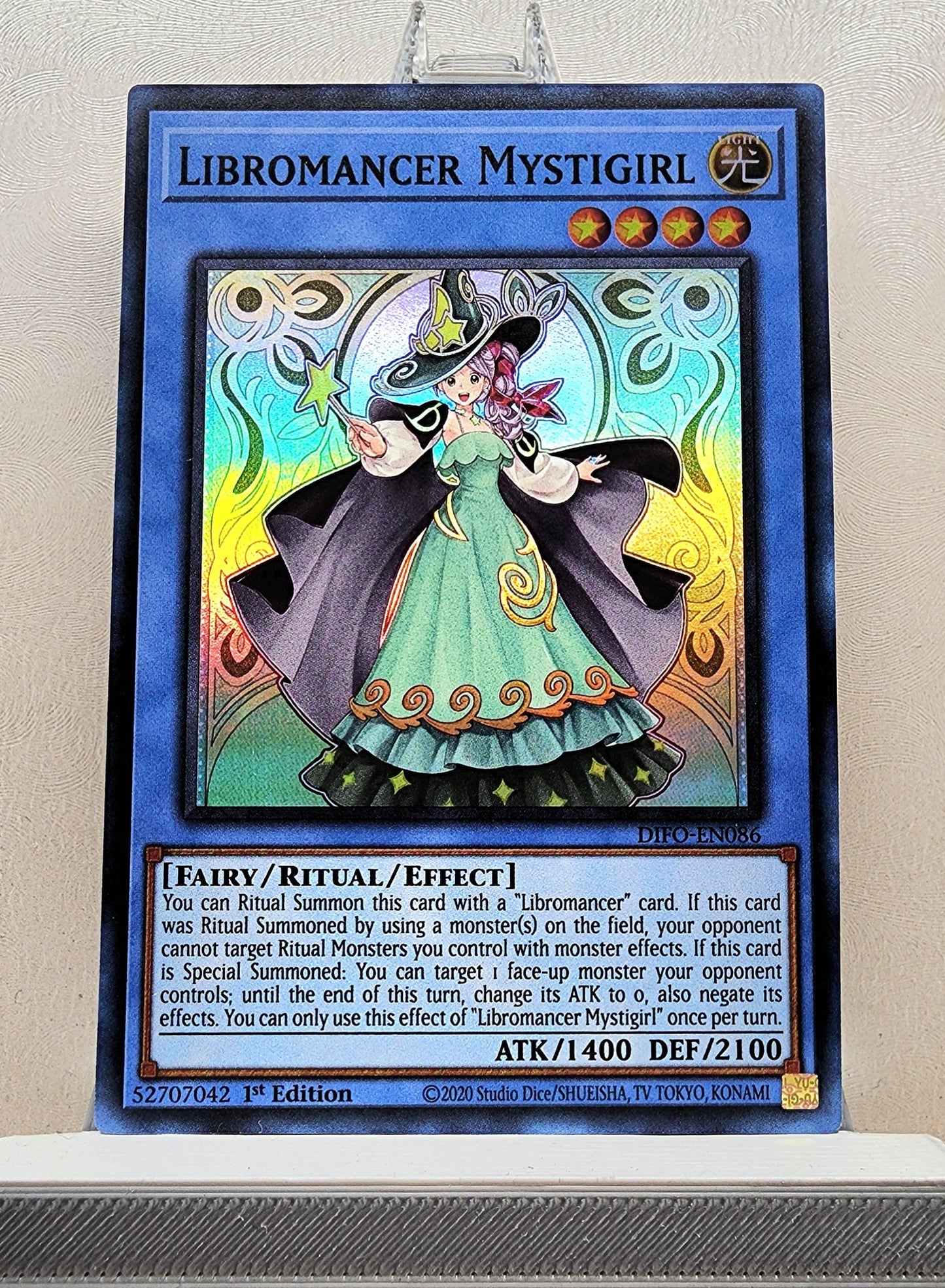 Yugioh! 1x Libromancer Mystigirl (DIFO - Super Rare) 1st Edition