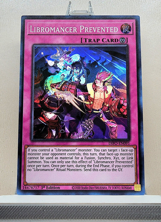 Yugioh! 1x Libromancer Prevented (DIFO - Super Rare) 1st Edition