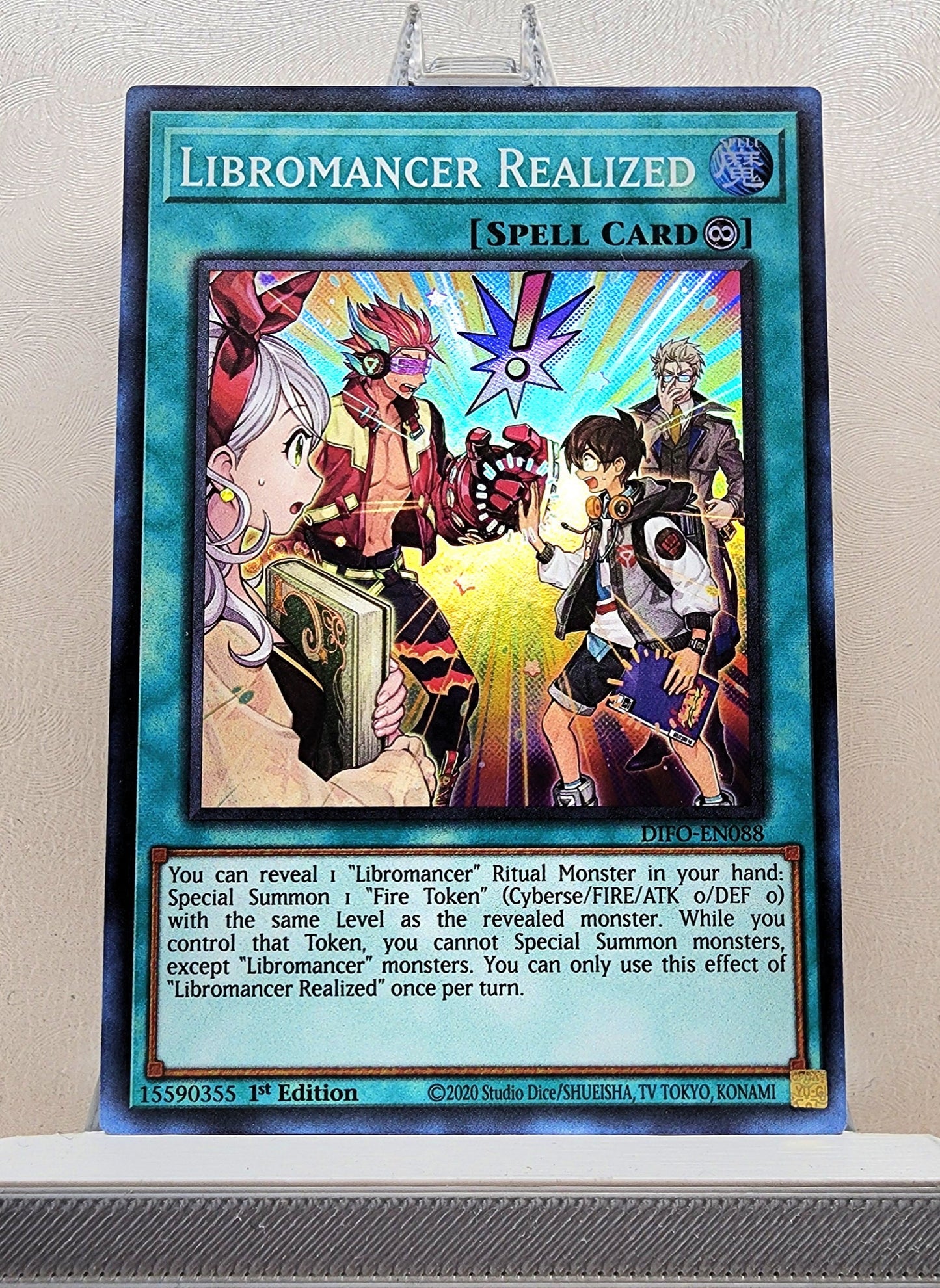 Yugioh! 1x Libromancer Realized (DIFO - Super Rare) 1st Edition