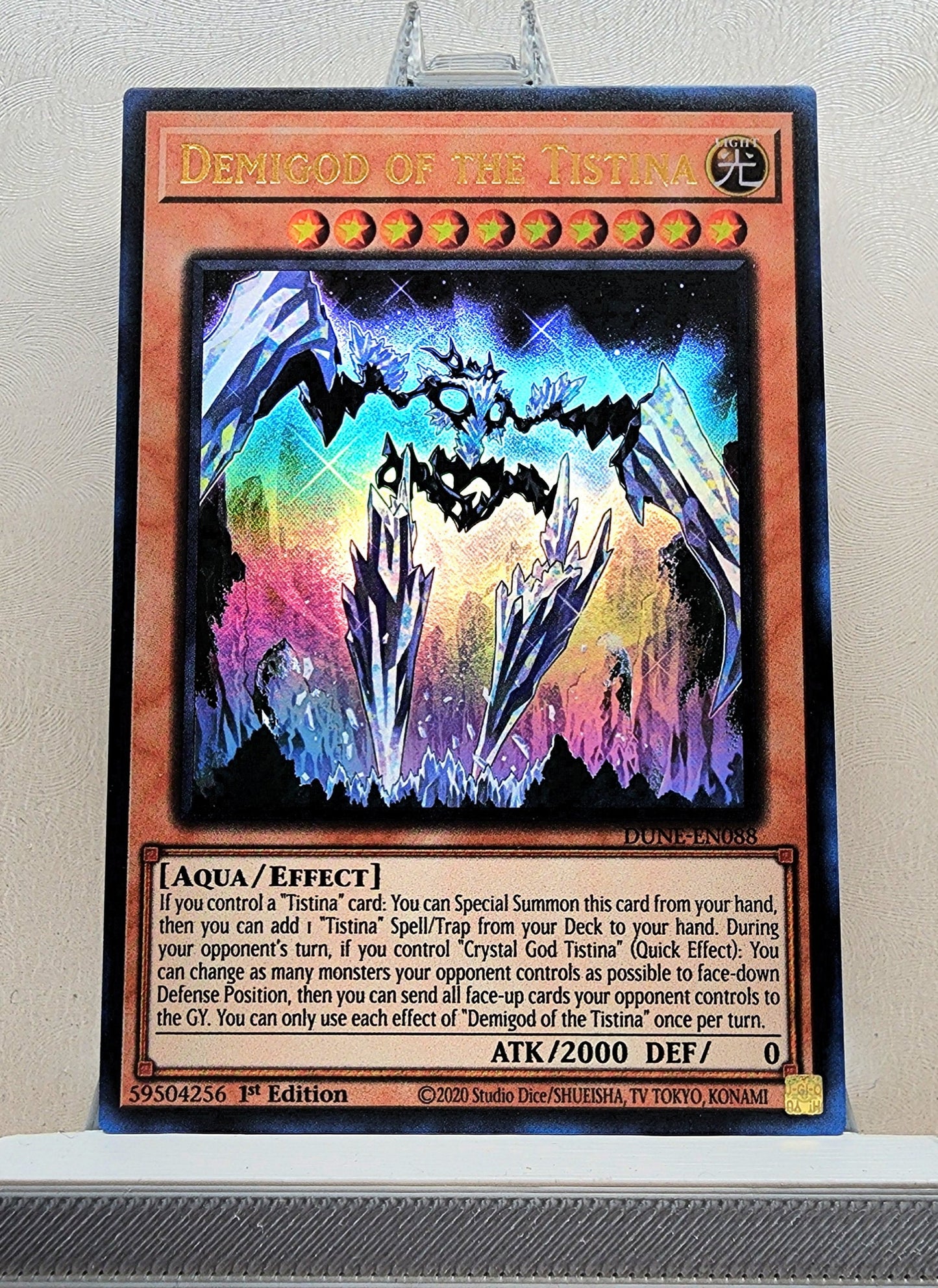 Yugioh! 1x Demigod of the Tistina (DUNE - Ultra Rare) 1st Edition