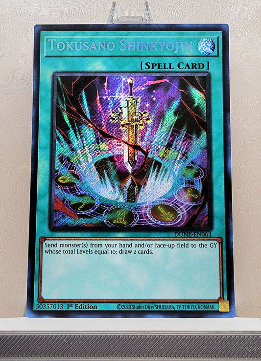 Yugioh! 1x Tokusano Shinkyojin (DUNE - Secret Rare) 1st Edition