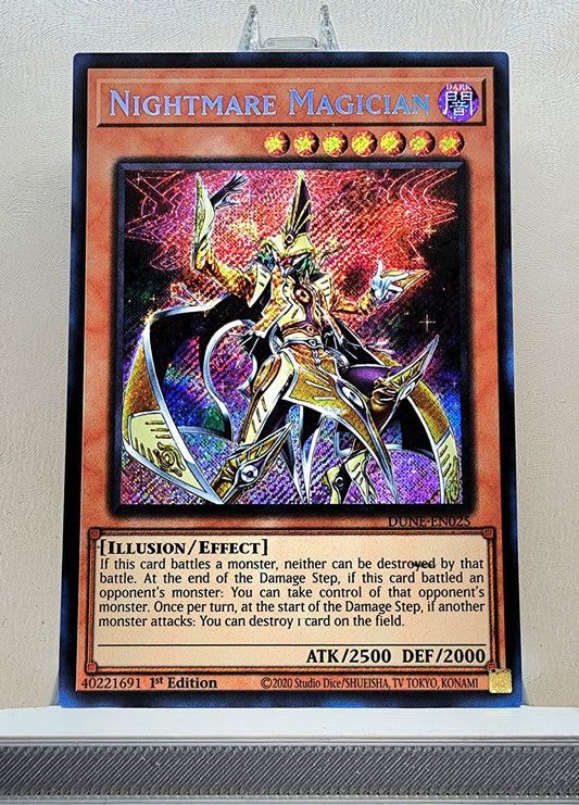 Yugioh! 1x Nightmare Magician (DUNE - Secret Rare) 1st Edition