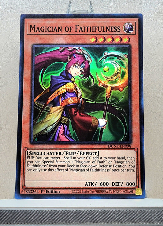 Yugioh! 1x Magician of Faithfulness (DUNE - Super Rare) 1st Edition