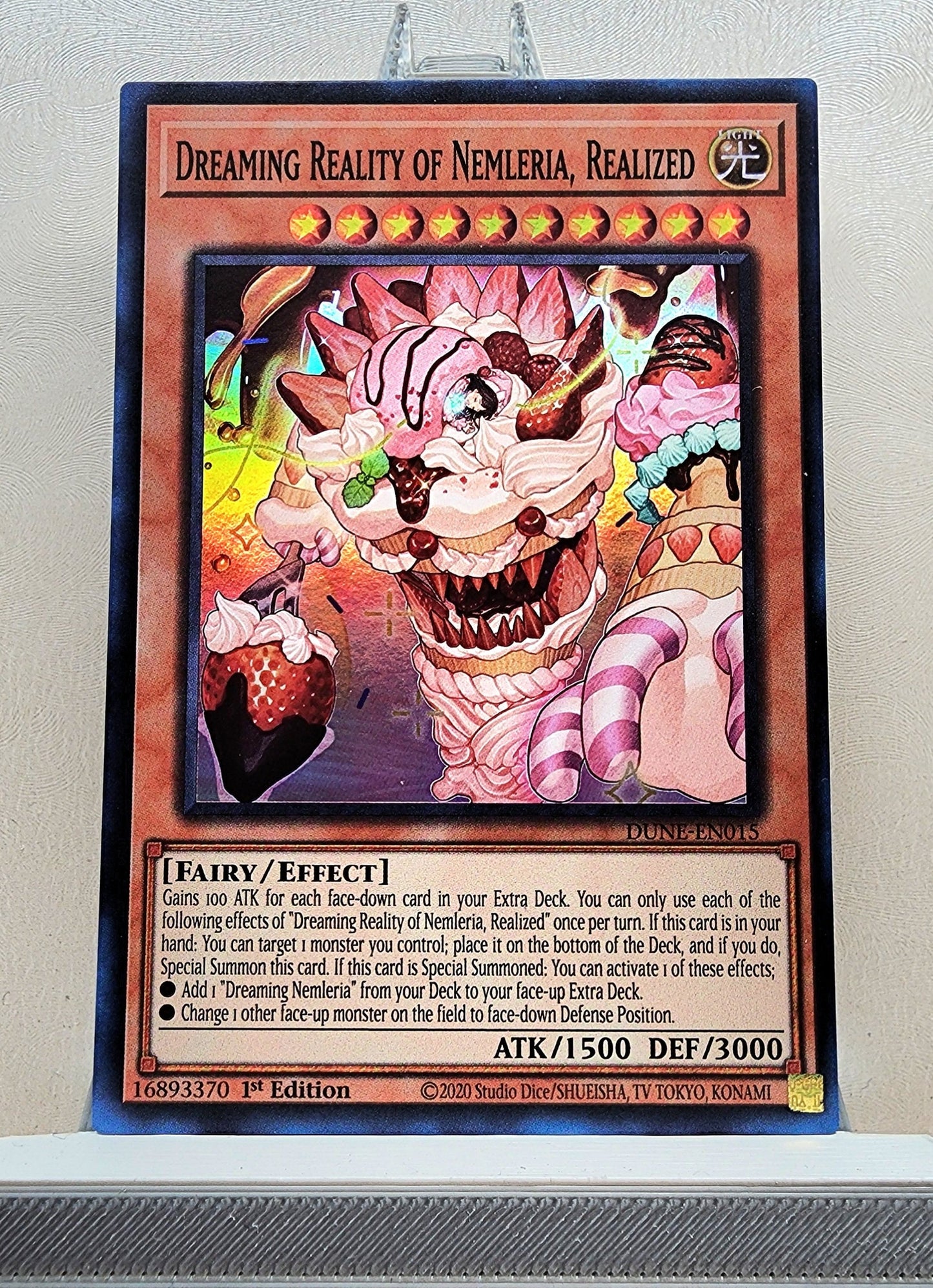 Yugioh! 1x Dreaming Reality of Nemleria, Realized (DUNE - Super Rare) 1st Edition