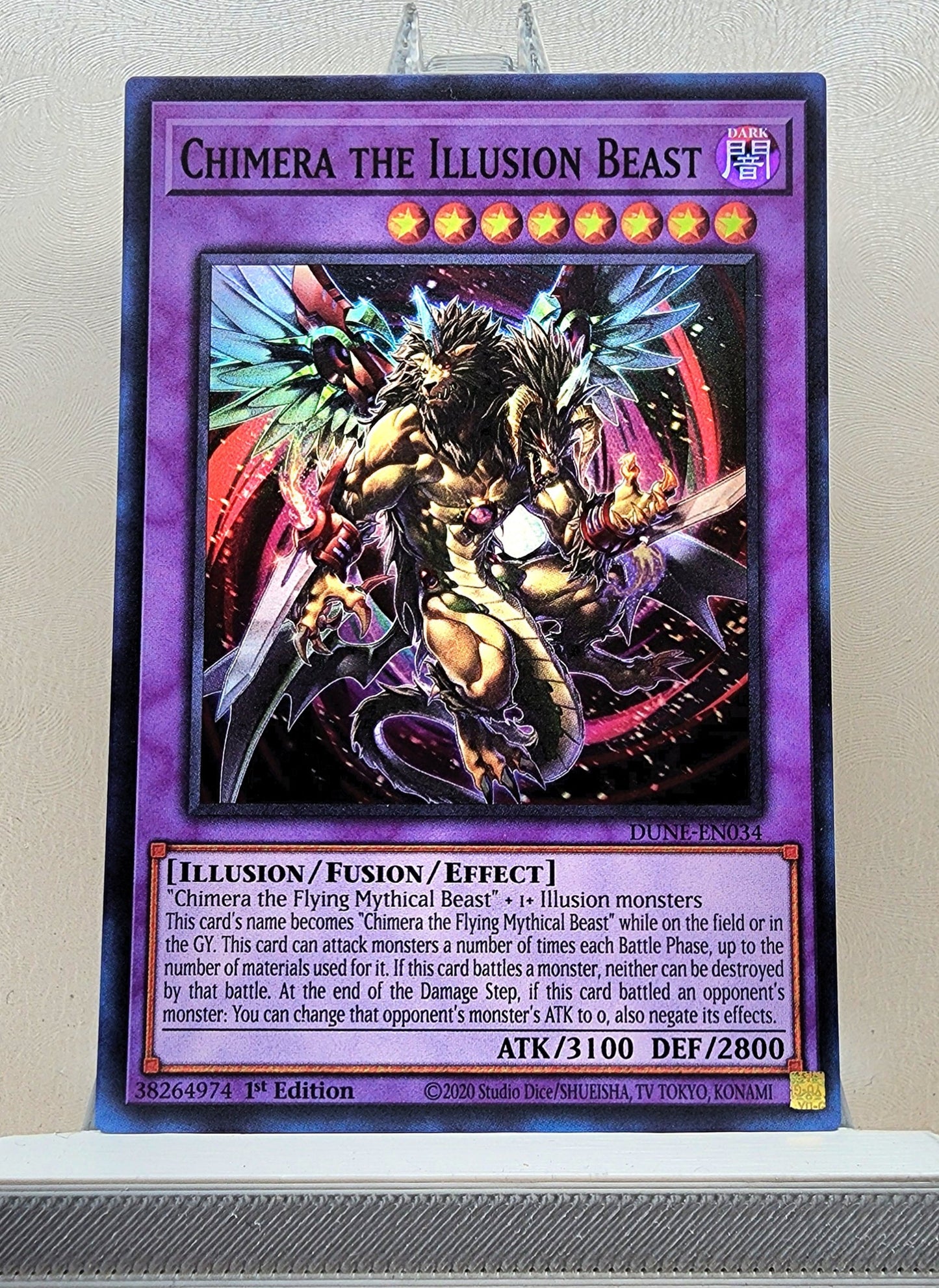 Yugioh! 1x Chimera the Illusion Beast (DUNE - Super Rare) 1st Edition