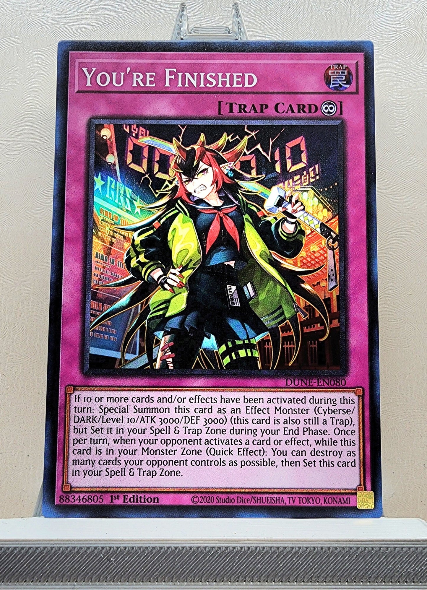 Yugioh! 1x You're Finished (DUNE - Super Rare) 1st Edition