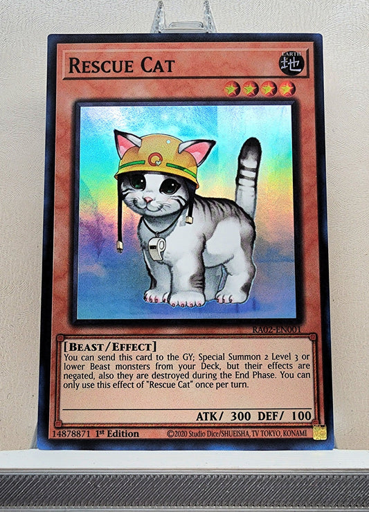 Yugioh! 1x Rescue Cat (RA02 - Super Rare) 1st Edition