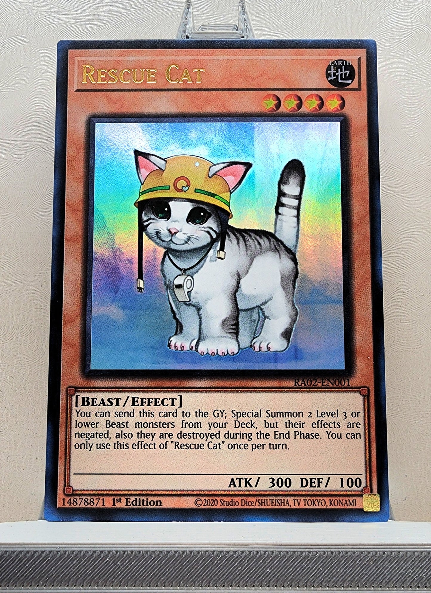 Yugioh! 1x Rescue Cat (RA02 - Ultra Rare) 1st Edition