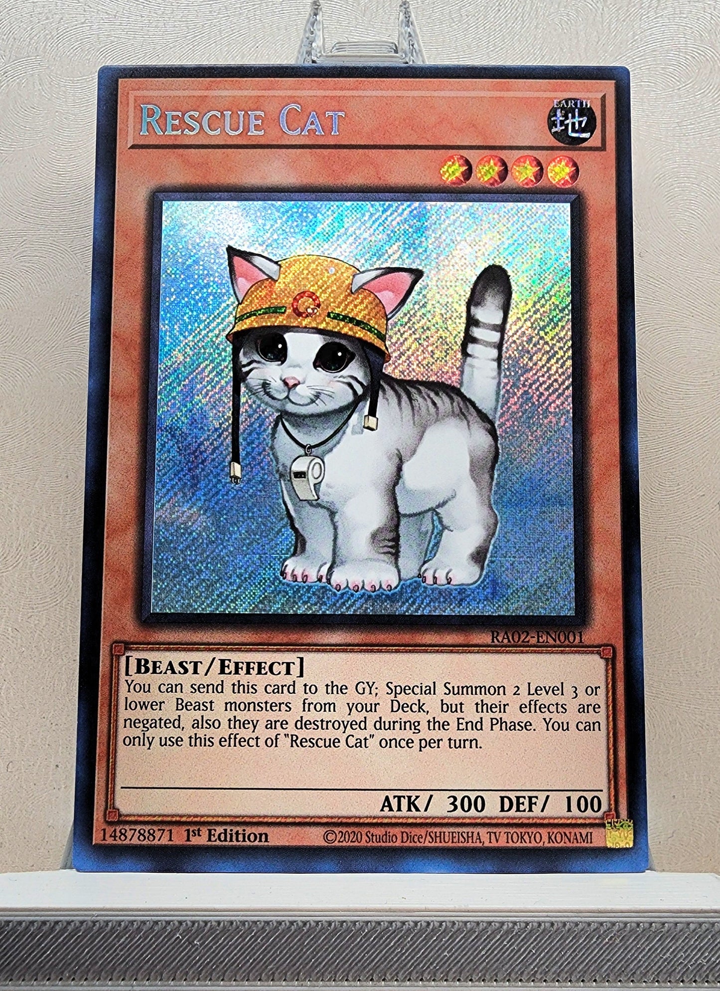 Yugioh! 1x Rescue Cat (RA02 - Secret Rare) 1st Edition