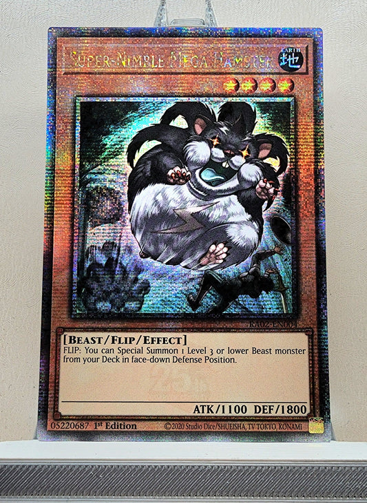 Yugioh! 1x Super-Nimble Mega Hamster (RA02 - Quarter Century Secret Rare) 1st Edition