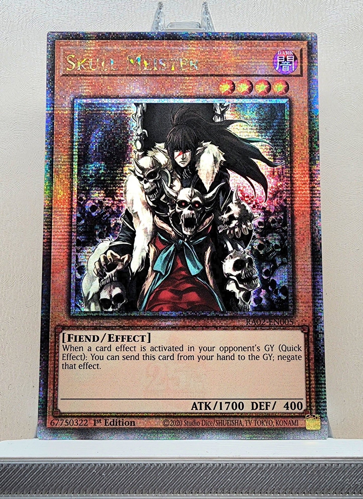 Yugioh! 1x Skull Meister (RA02 - Quarter Century Secret Rare) 1st Edition